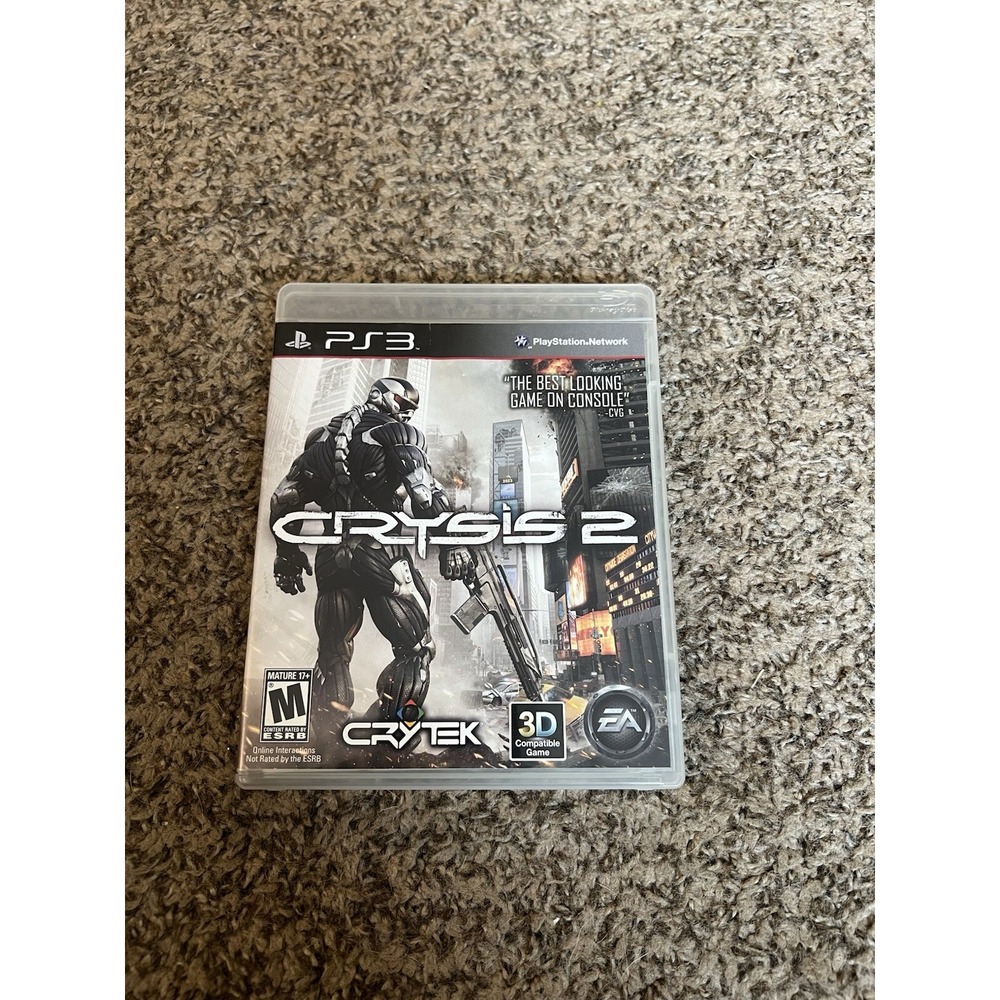 Crysis 2 Limited Edition - (Sony PlayStation 3, 2011) CIB W/manual. Tested!